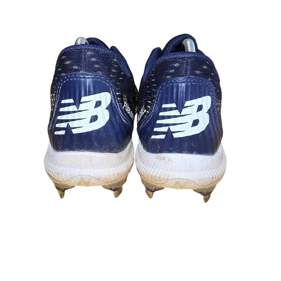 New Balance Mens FuelCell 4040 Metal Cleats Navy and White Mens 9 Womens 10.5 - Picture 3 of 7